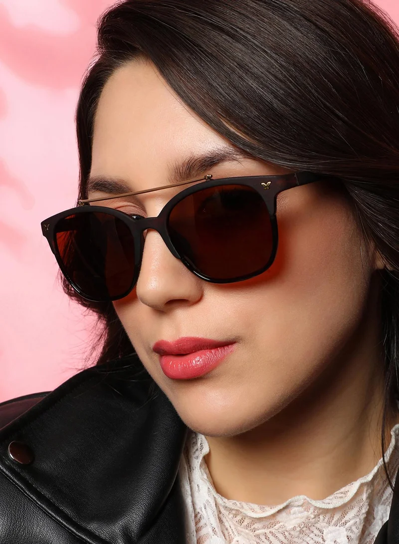 Haute Sauce The Bar Aviator Sunglasses - Chocolate Brown