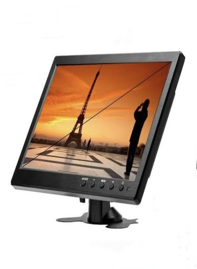 SKPM 10.1' Inch HD Monitor Mini TV & Computer Display TFT LCD Color Screen for Car Backup Camera & Home Security System Built in Speaker Support BNC/AVI/VGA/HDMI Input, Compatible for PC, DVD, TV, - Image 1