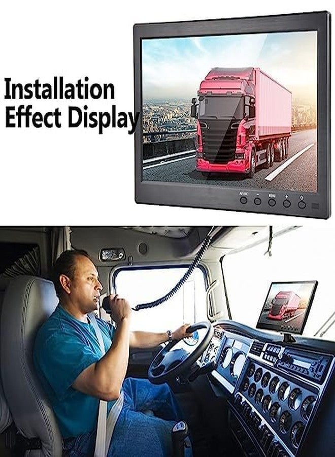 SKPM 10.1' Inch HD Monitor Mini TV & Computer Display TFT LCD Color Screen for Car Backup Camera & Home Security System Built in Speaker Support BNC/AVI/VGA/HDMI Input, Compatible for PC, DVD, TV, - Image 4