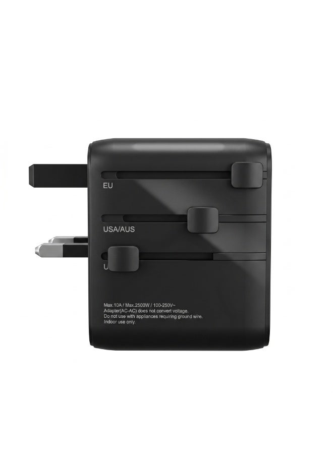 FIFTH ELEMENT ROAM Warrior 25W GaN Universal Travel Adapter with Dual USB-C & USB-A - Image 5