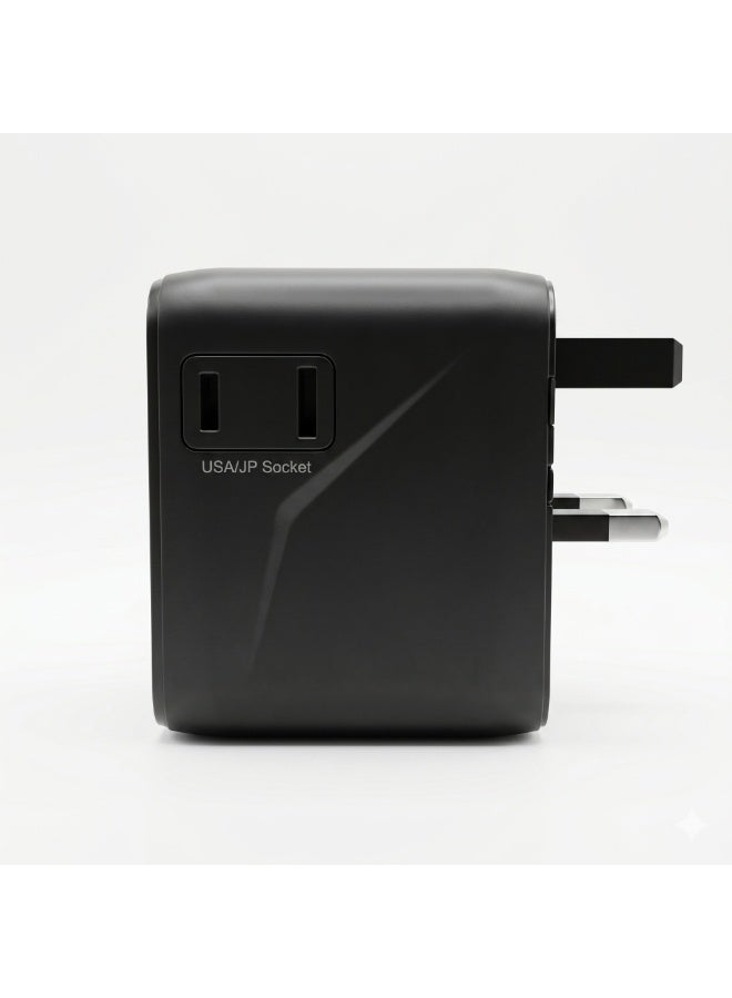 FIFTH ELEMENT ROAM Warrior 25W GaN Universal Travel Adapter with Dual USB-C & USB-A - Image 4