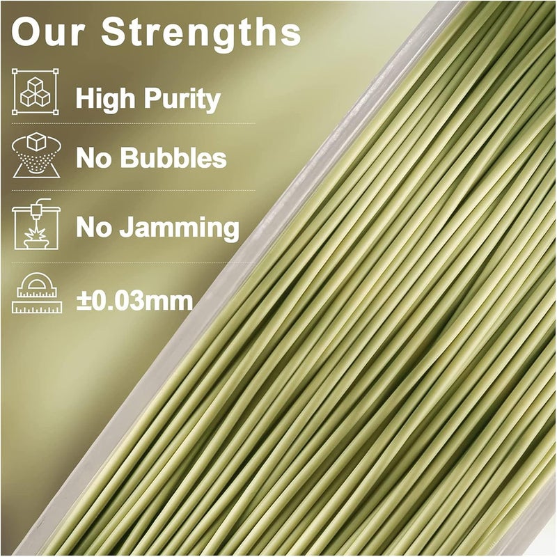 Protomont TECHNOLOGIES FiLAMONT PLA Silk Filament 1.75mm, 3D Printer Filament, Shiny Silk 1.75 PLA Filament, 1kg(2.2Lbs)/Spool (Silk Bronze) - Image 5