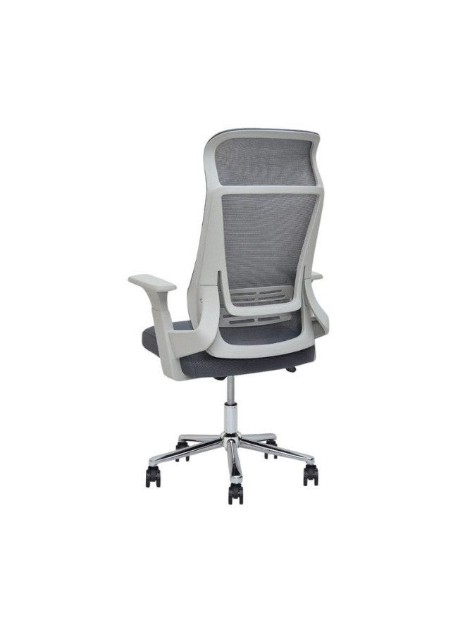 ALWASIT HOME Ergonomic Office Chair GREY for Home Executive Computer Chair Wide Seat With Large Headrest Modern Desk Chair Lumbar Support Adjustable Armrests - Image 2