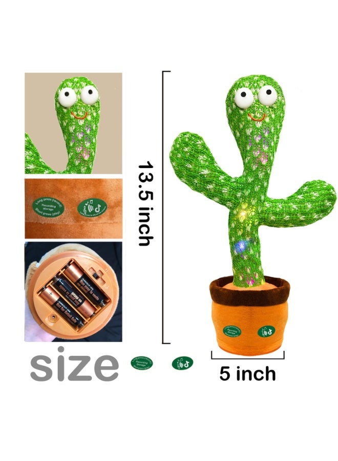 TOY GARDEN Electronic Dancing Cactus Toys, Talking, Wriggle & Singing, Recording & Repeat What You Say & Interactive Toys, Best Gift for Your Baby or Kids - Image 3