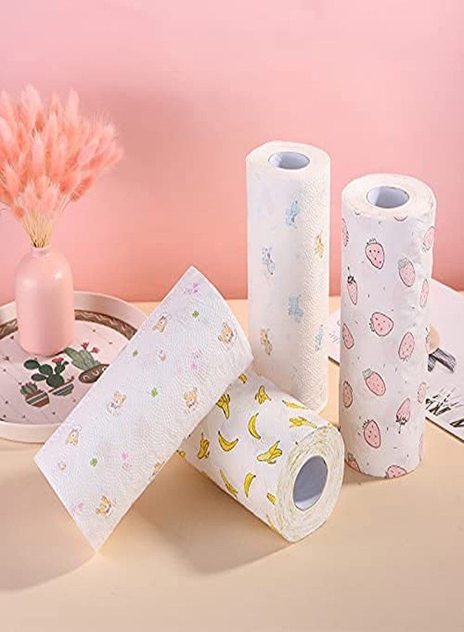 TAPUJI Reusable Kitchen Tissue Paper, J&L Durable Non-stick Oil Absorbing Paper Roll Kitchen Special Paper Towel Wipe Paper Dish Cloth Cleaning Cloth 50pcs In 1 Roll Pack Of (3) - Image 3