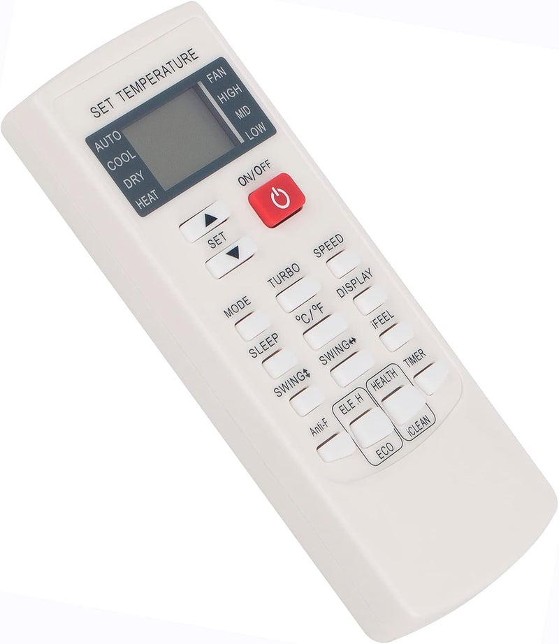 YKR-H/102E بديل لوحدة التحكم عن بعد للتكييف YKR-H/006E، متوافق مع أجهزة التكييف من نوع المحولات المساعدة (AUX Inverters)، ومن طرازات ACDC12C، ACDC18C، ACDC12C-IDU، ACDC18C-IDU، ACDC12C-ODU، ACDC18C-ODU، وسلسلة FH، بالإضافة إلى سلسلة Asw-fh.