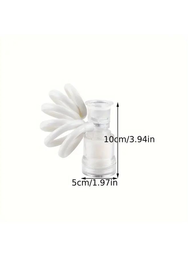 White Kitchen Faucet Extender With Strainer And Magnetics 80cm Extension Six Connections - Image 3