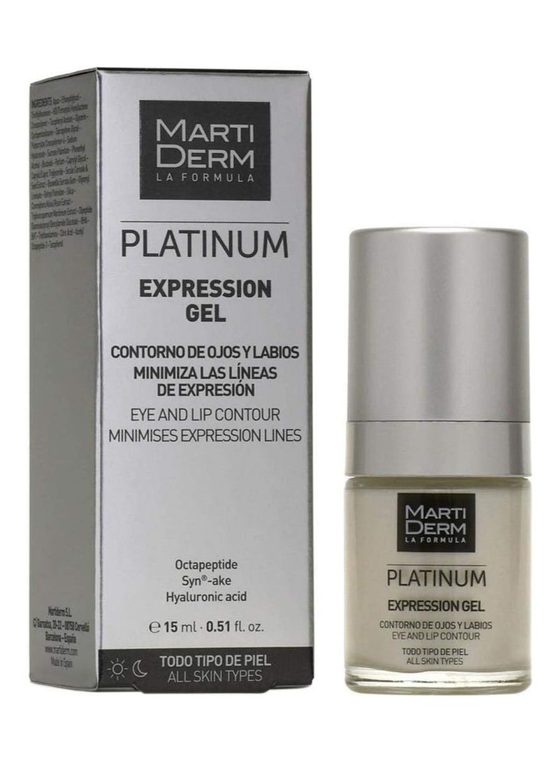 Martiderm Platinum Expression Eye and Lip Contour Gel 15ml