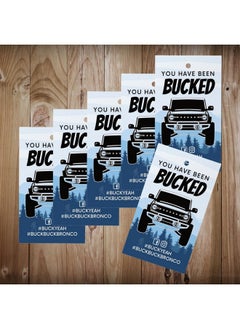 Lashicorn You Have Been Bucked Hang Tag With Winter Mountainsbuck Buck Bronco30 Pack2X3.5 Inches Business Sized Cardbuck Yeah Bronco Tag Attach To Bronco Horse Figurinebuckbuckbronco Buckyeah  - Image 5