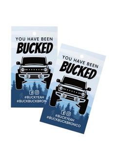 Lashicorn You Have Been Bucked Hang Tag With Winter Mountainsbuck Buck Bronco30 Pack2X3.5 Inches Business Sized Cardbuck Yeah Bronco Tag Attach To Bronco Horse Figurinebuckbuckbronco Buckyeah  - Image 1
