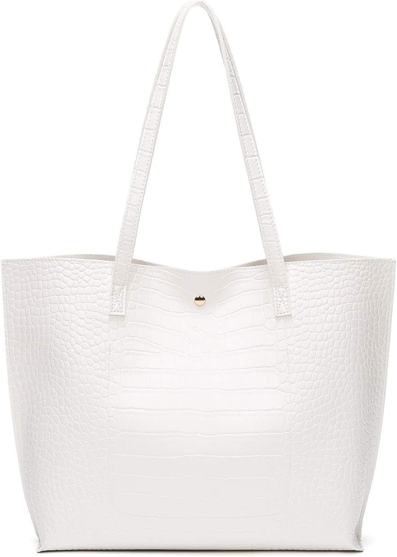Dreubea Women's Soft Faux Leather Tote Shoulder Bag from, Big Capacity Tassel Handbag - Image 3
