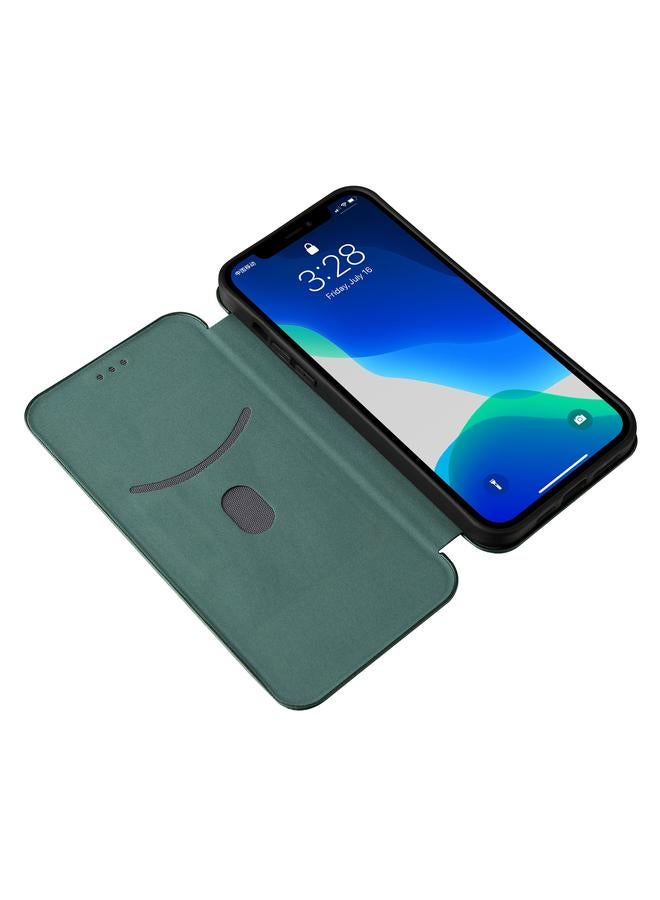 Zaboon Case For iPhone 13 Carbon Fiber Texture Horizontal Flip TPU + PC + PU Leather Case with Card Slot - Image 5