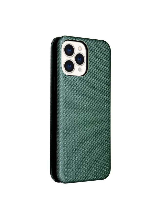Zaboon Case For iPhone 13 Carbon Fiber Texture Horizontal Flip TPU + PC + PU Leather Case with Card Slot - Image 3