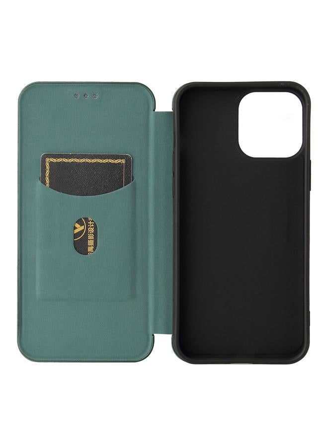 Zaboon Case For iPhone 13 Carbon Fiber Texture Horizontal Flip TPU + PC + PU Leather Case with Card Slot - Image 4