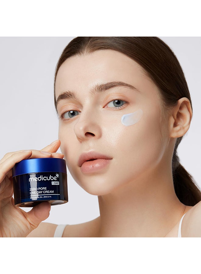 Medicube كريم زيرو بور ليوم واحد - مسام أصغر بشكل ملحوظ، يتحكم في الزيت الزائد - كريم تنقية المسام مع بانثينول، حمض الساليسيليك، ونياسيناميد - العناية بالبشرة الكورية - Image 3