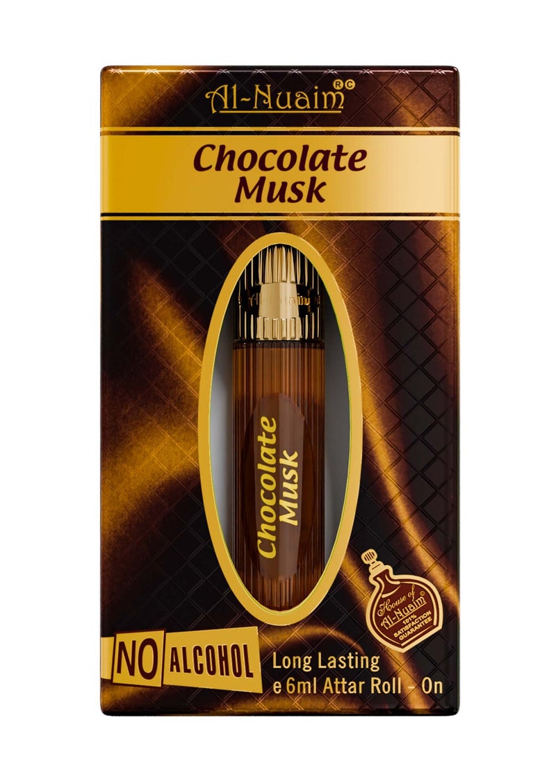 Al Nuaim Al-Nuaim Chocolate Musk Alcohol Free Attar Roll On for Men & Women - 6ml | Exquisite & Long Lasting Fragrance  - Image 3