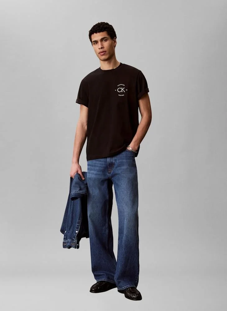 Calvin Klein Jeans  Embroidered Logo T-shirt for Men | Best Price UAE