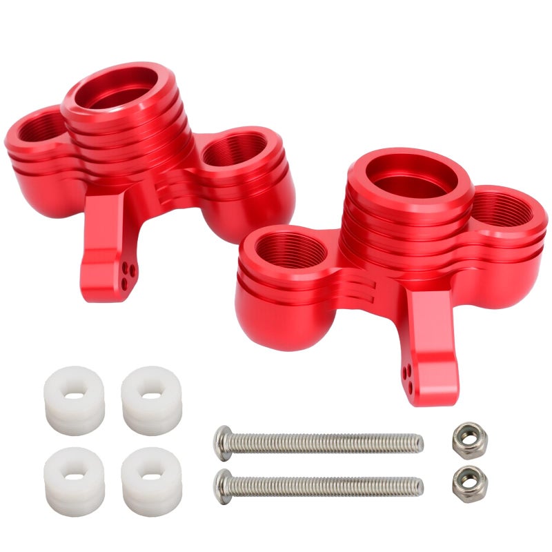 POLANTA 2PCS Aluminum Front Knuckle Arms Upgrades Parts for Arrma 15 KRATON 8S BLXOutcast 8S BLXReplace ARA330558 - Image 3