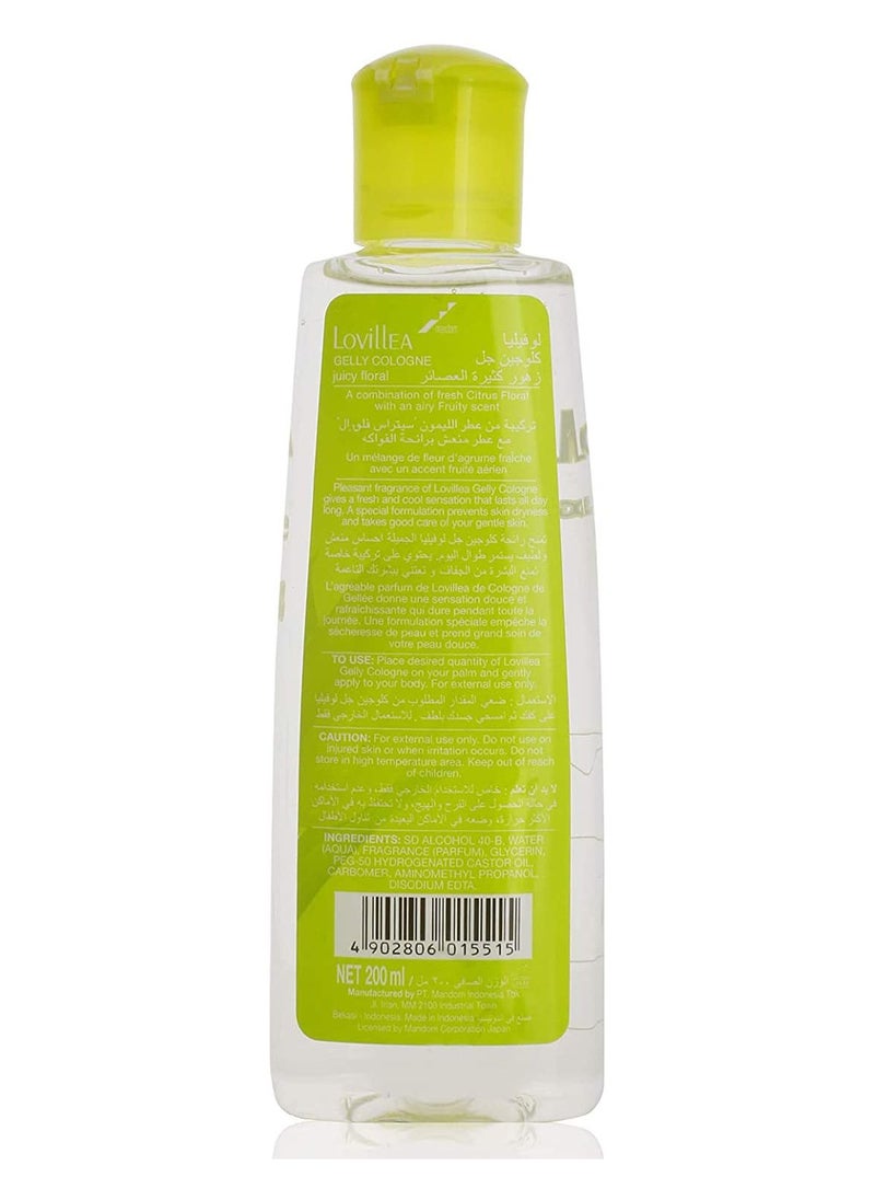 LOVillEA - Juicy Floral Body And Hand Gelly Cologne Gel Clear 200ml - Image 1