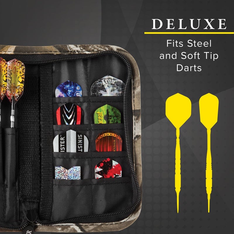 Casemaster Deluxe Nylon Dart Case for Steel and Soft Tip Darts - Realtree Hardwoods HD Camo - Image 2