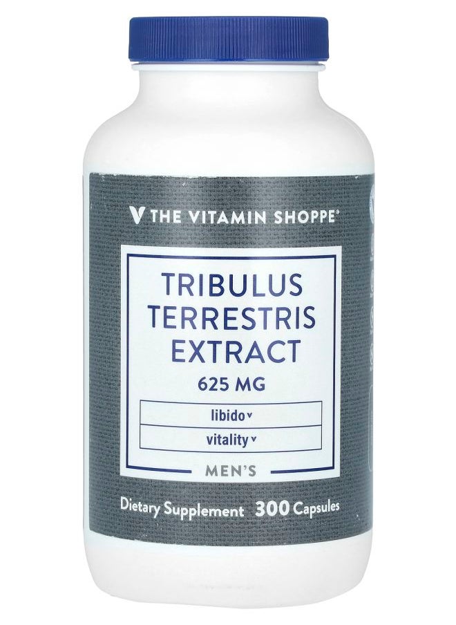 The Vitamin Shoppe Men's Tribulus Terrestris Extract 625 mg 300 Capsules 