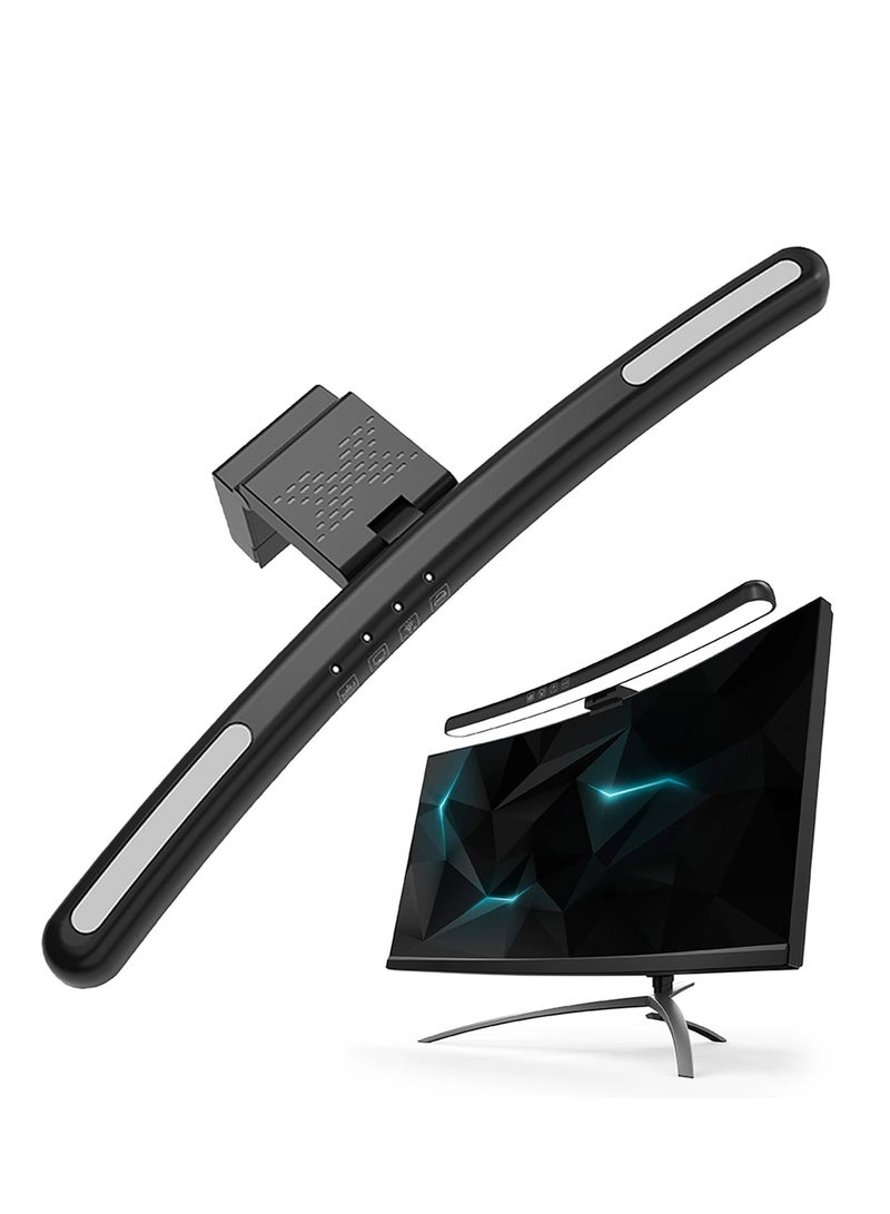 ZLH HITY Curved Monitor Light Bar for 24-27 Inch Curved Screens USB Powered with 7 RGB Colors Stepless Dimming 3 Color Temperatures for Gaming Home Office Use - Image 1