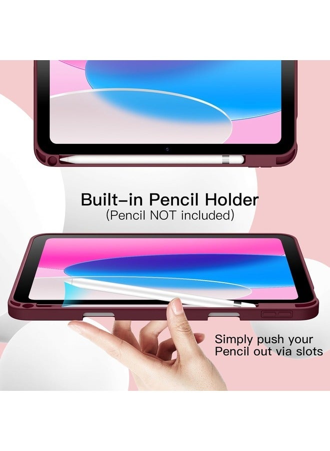 إلترازون 2022 iPad 10.9 (10th Gen) Case: Slim Smart Cover with Pencil Holder and Trifold Stand - Image 5