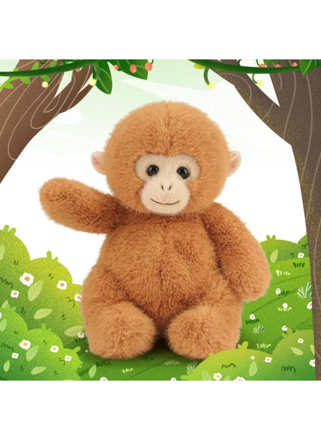 Generic - Hug Baby Net Red Zoo Macaque Golden Monkey Monkey Doll Plush Toy Cloth Doll Wholesale-Color:golden Monkey-Height:2# Sitting Height 23cm - Image 1