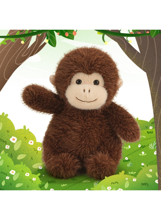 Generic - Hug Baby Net Red Zoo Macaque Golden Monkey Monkey Doll Plush Toy Cloth Doll Wholesale-Color:golden Monkey-Height:2# Sitting Height 23cm - Image 1