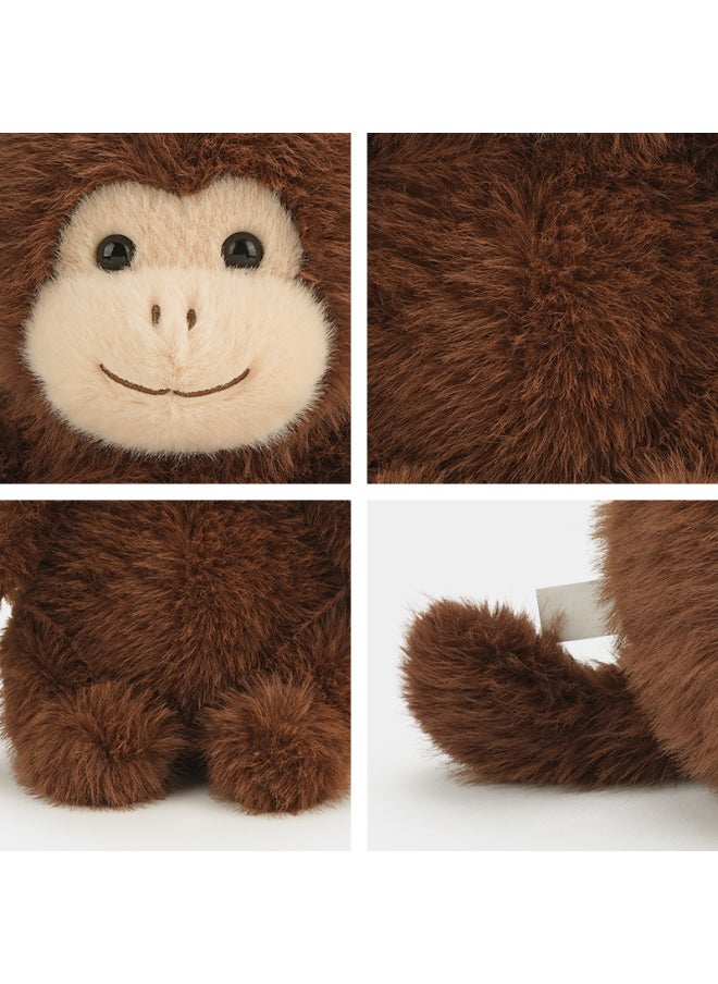 Generic - Hug Baby Net Red Zoo Macaque Golden Monkey Monkey Doll Plush Toy Cloth Doll Wholesale-Color:golden Monkey-Height:2# Sitting Height 23cm - Image 1