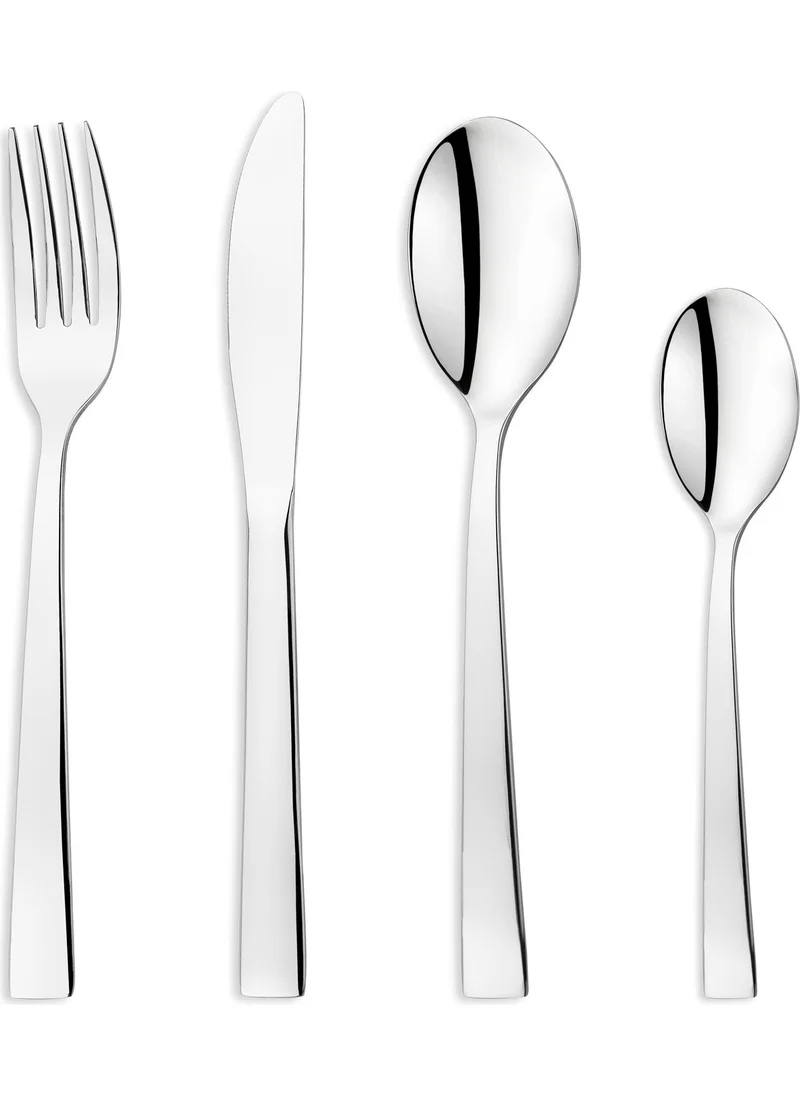 Schafer Sheen 24 Piece Cutlery Set-Silver21
