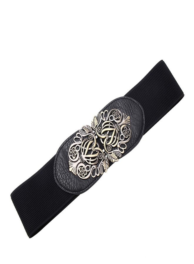 ساوير حزام خصر مطاطي عريض بتصميم كلاسيكي للنساء من Syuer، أسود، مقاس صغير (26-32 بوصة) - Image 3