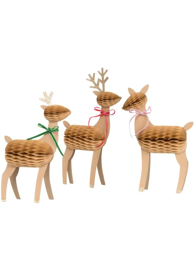 ميري ميري Honeycomb Reindeer Family