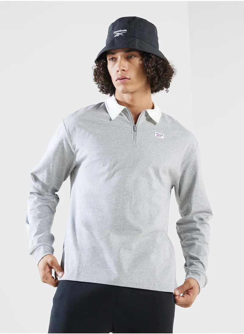 Reebok Court Quarter Zip Polo Shirts