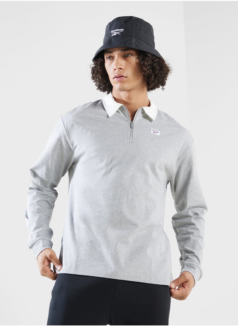 Reebok Court Quarter Zip Polo Shirts  - Image 1