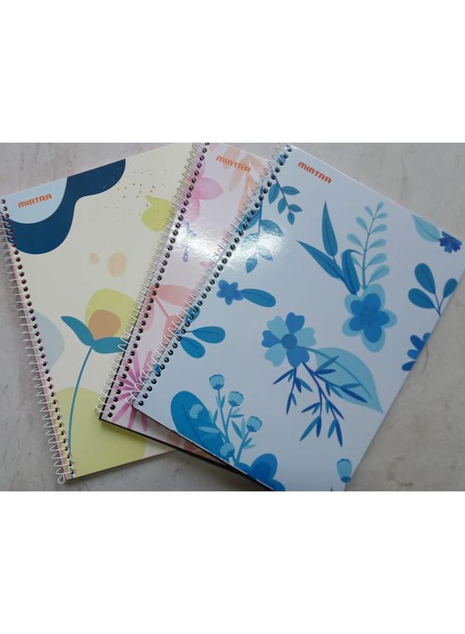 Set of 3 A4 notebooks, colored paper, 60 sheets/70 gsm, 297 mm * 210 mm