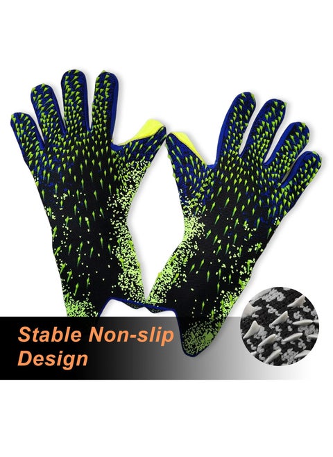 Kids Football Gloves Goalkeeper Gloves Kids Goalie Gloves, Offers excellent protection with abrasion-resistant,non-slip and wrist protection benefits,Soccer Goalkeeper Gloves Goalie Training Gloves Strong Grip Anti-slip and Breathable for Adults and Children,Size 6/7/8/9/10.
