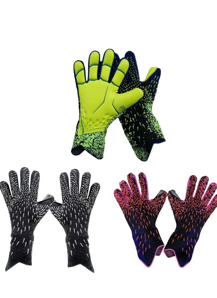 Kids Football Gloves Goalkeeper Gloves Kids Goalie Gloves, Offers excellent protection with abrasion-resistant,non-slip and wrist protection benefits,Soccer Goalkeeper Gloves Goalie Training Gloves Strong Grip Anti-slip and Breathable for Adults and Children,Size 6/7/8/9/10.