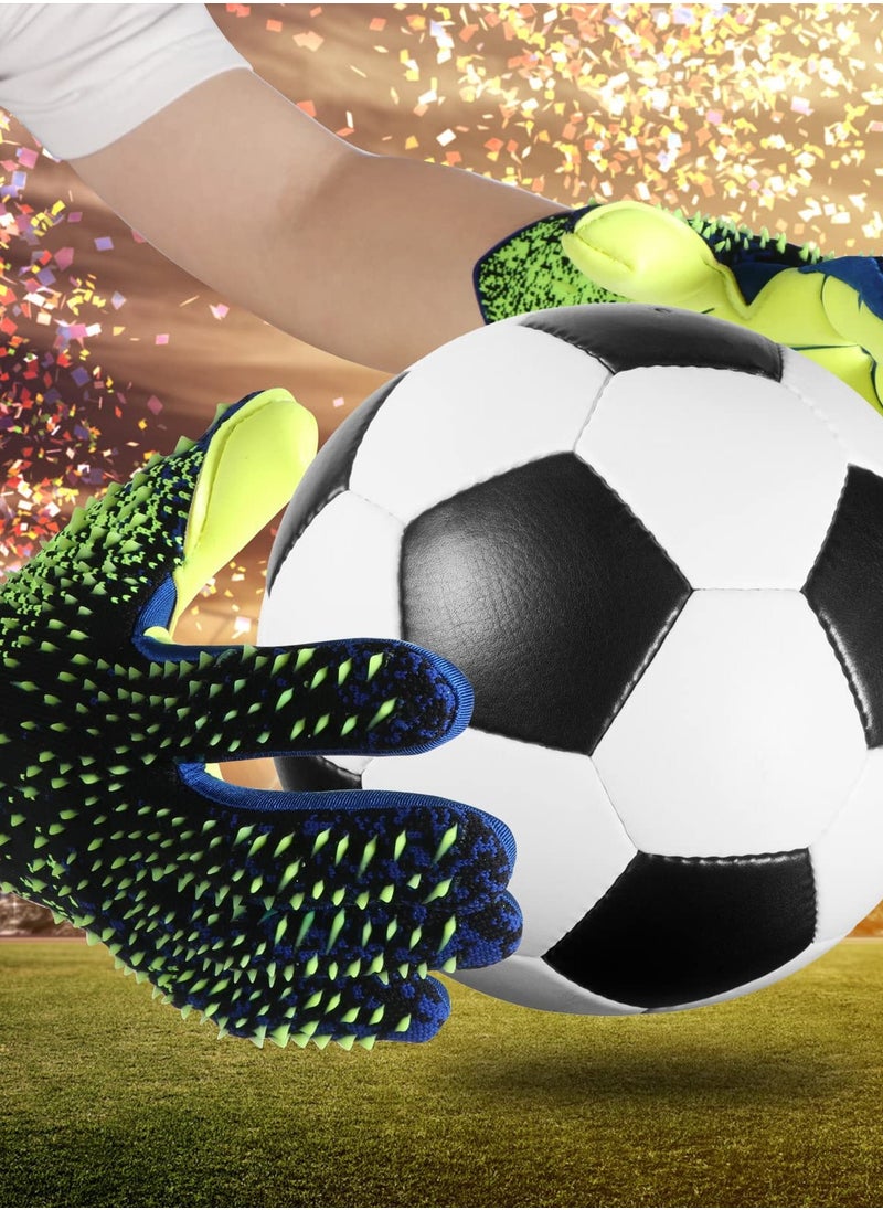 Kids Football Gloves Goalkeeper Gloves Kids Goalie Gloves, Offers excellent protection with abrasion-resistant,non-slip and wrist protection benefits,Soccer Goalkeeper Gloves Goalie Training Gloves Strong Grip Anti-slip and Breathable for Adults and Children,Size 6/7/8/9/10.