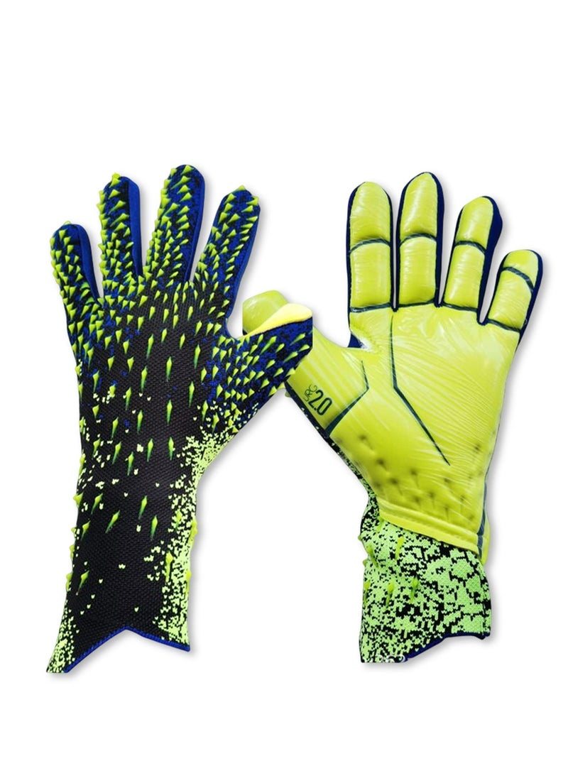 Kids Football Gloves Goalkeeper Gloves Kids Goalie Gloves, Offers excellent protection with abrasion-resistant,non-slip and wrist protection benefits,Soccer Goalkeeper Gloves Goalie Training Gloves Strong Grip Anti-slip and Breathable for Adults and Children,Size 6/7/8/9/10.