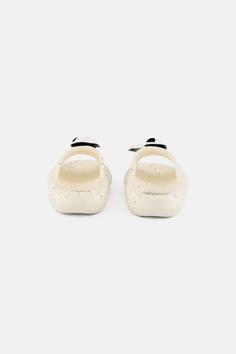 Peanuts Toddlers Boy Slip On Slides, Off White - Image 4
