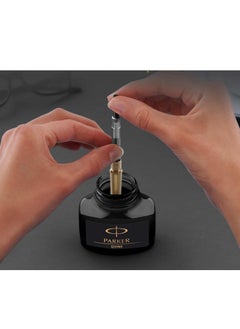 PARKER 1-Piece Quink Fountain Pen Ink Refill Bottle 57ml Content Black  - Image 3