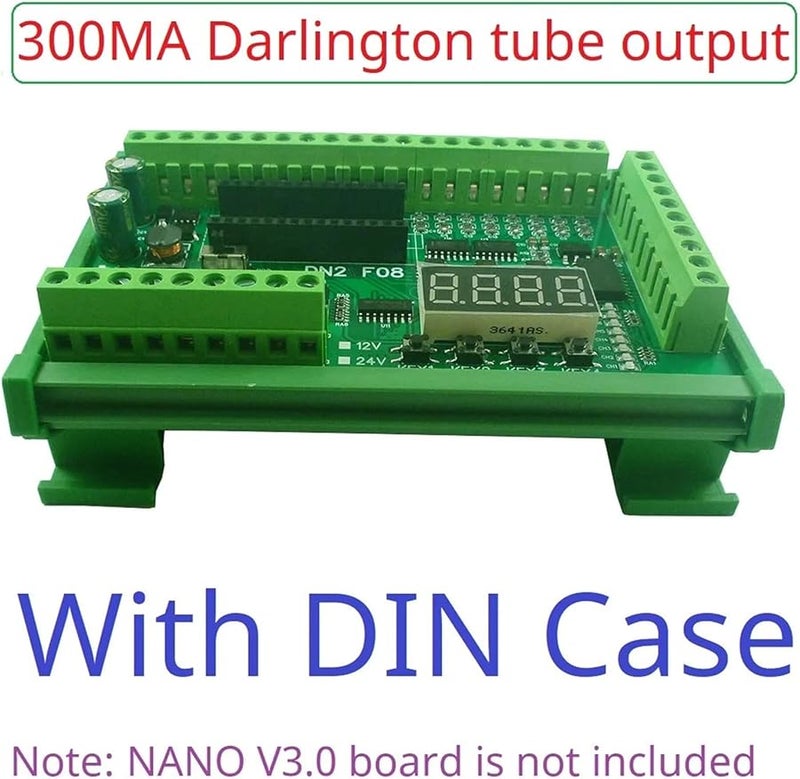 Modbus RTU PLC IO Expansion Board 8DI 8AI Analog Input 4 20mA 0 10V RS485 For Arduino - Image 2
