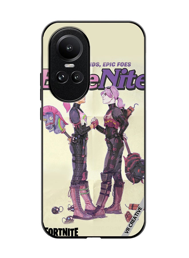 VR CREATIVE Protective Case Cover For Oppo Reno 10 Pro Bright Bomber Design Multicolour - Image 1