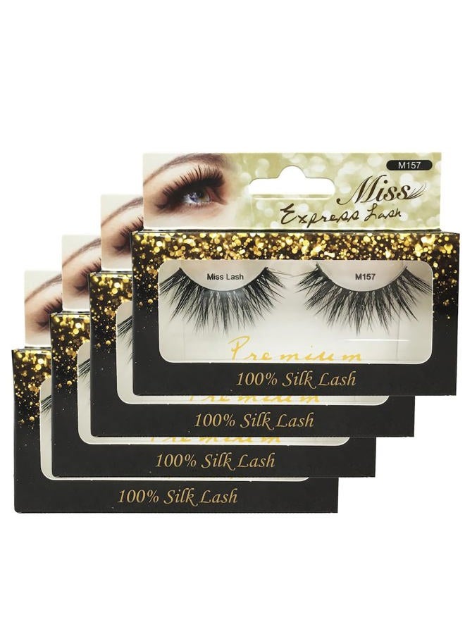 Miss Lashes [4 PACKS] 3D Volume Tapered False Eyelash Extension + - Image 1