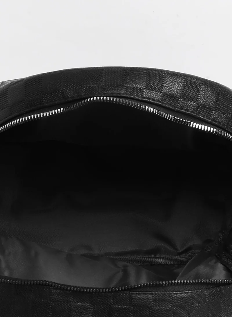 Haute Sauce Solid Zip Lock Regular Vegan Leather Backpack For Women