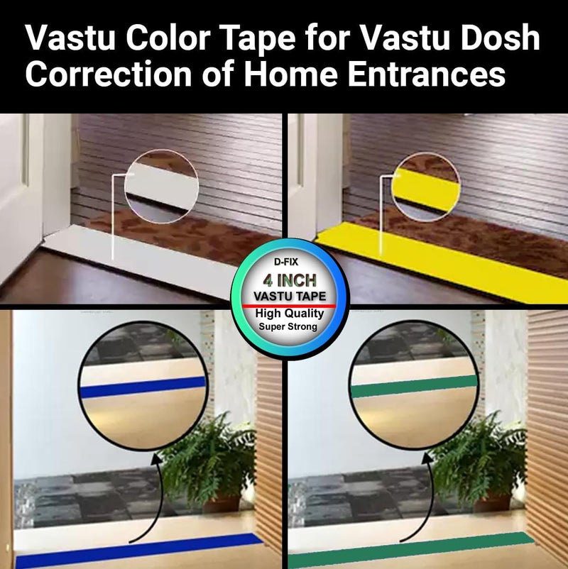 D-Fix ® شريط أرضيات فاستو الملون من الفينيل - 20 متر تقريبًا في الطول 96 مم / 04 بوصة عرض - 1 لفة لكل عبوة - علاج فاستو دوتش / تصحيح فاستو للمرحاض والمدخل - (أخضر) - Image 5