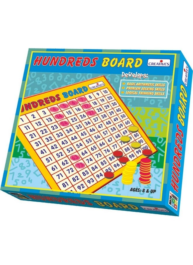 Creative's Creative Educational Aids P. Ltd. - Cre0671 Maths Hundreds Board Game (Multi-Color), Kid, Multicolor 