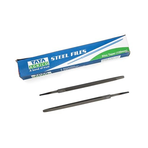 AGRICO Tata Agrico Slim Taper Saw File – 150 mm | Professional Steel Files Hard Teeth for Faster & Superior Sharpening | Machinist Files | Hand Tools | (Pack of 10, FIL009) - Image 3