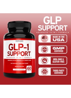 التغذية دورادو مكمل GLP-1 14 في 1 (مكمل GLP1 مع البربرين وخل التفاح والكروم والقرفة السيلانية والكركم والمزيد) يدعم صحة الأمعاء والتمثيل الغذائي - تم اختباره من قبل جهة خارجية، آمن على النباتيين، صنع في الولايات المتحدة الأمريكية  - Image 5